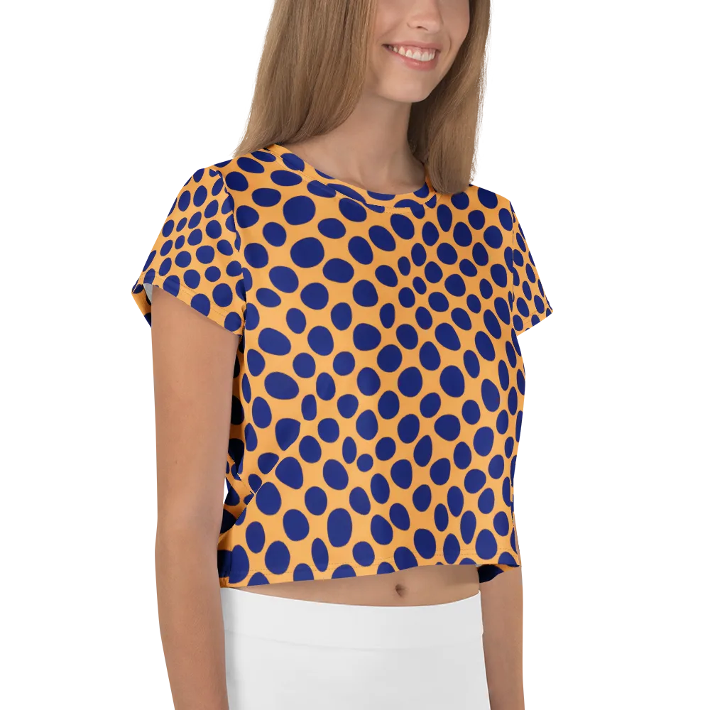 Cobalt Safari on Crop Tee — Right