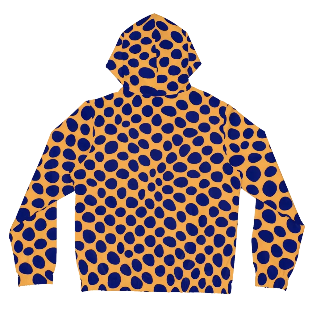 Cobalt Safari on Women's Full-Zip Hoodie — Back