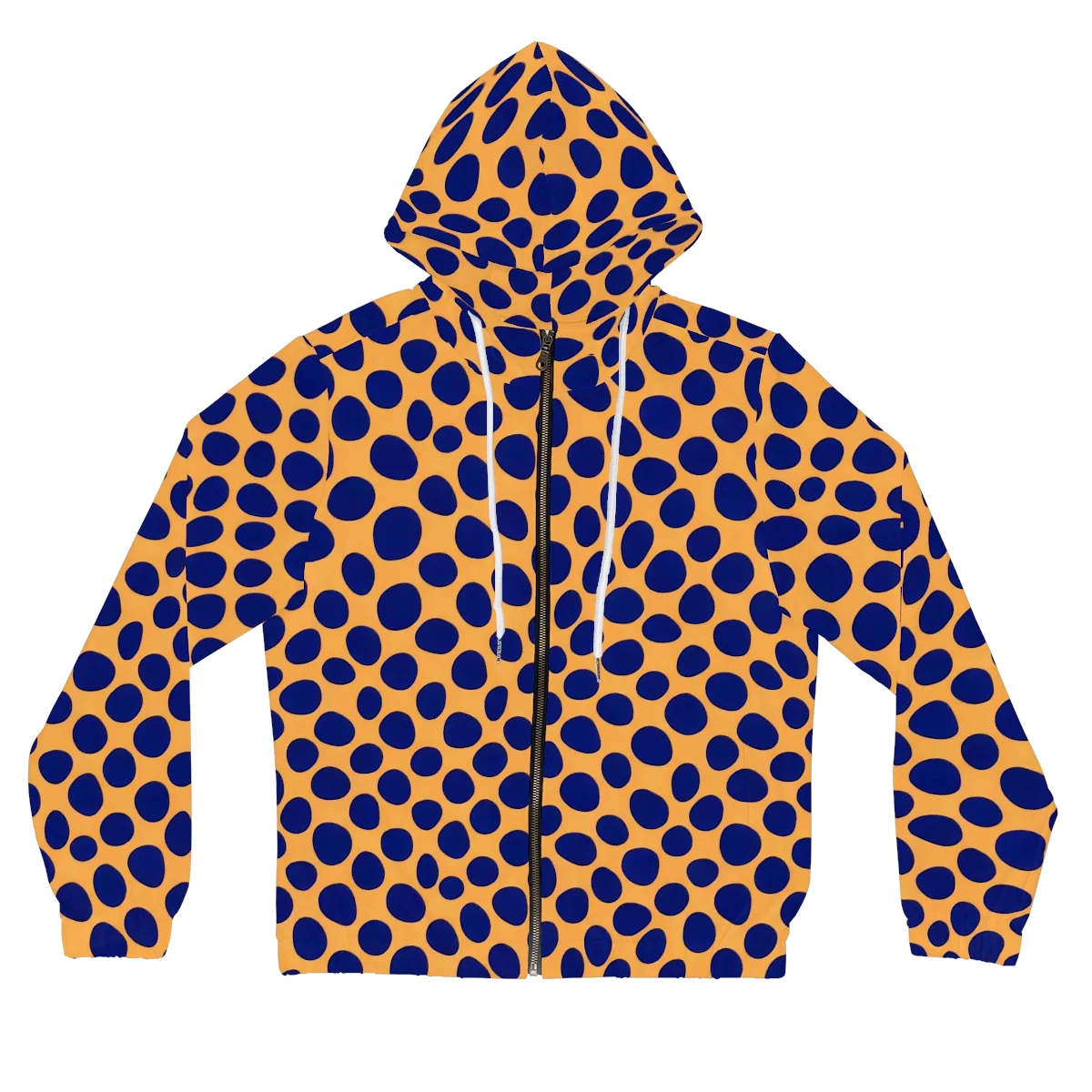 Cobalt Safari on Women's Full-Zip Hoodie — Front