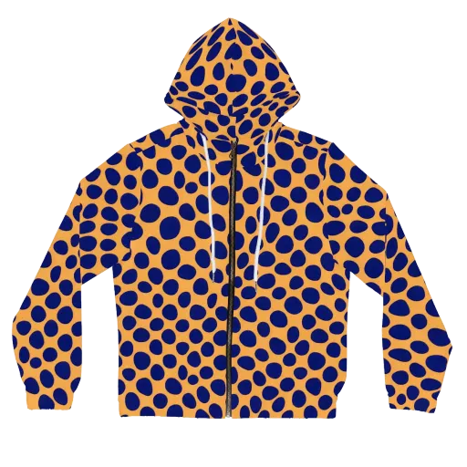 Cobalt Safari on a Women's Full-Zip Hoodie