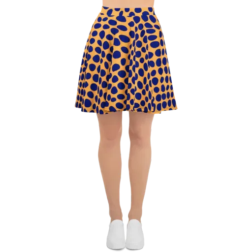 Cobalt Safari on a Skater Skirt