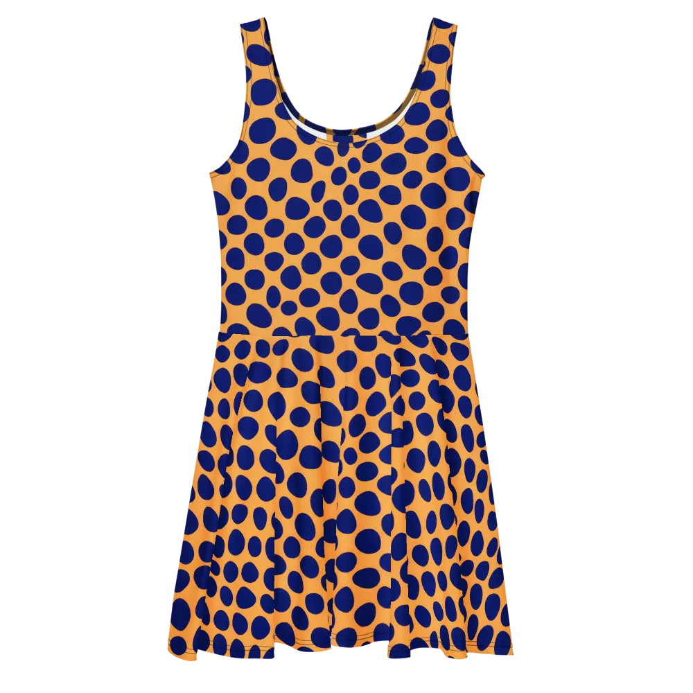 Cobalt Safari on Skater Dress — Front