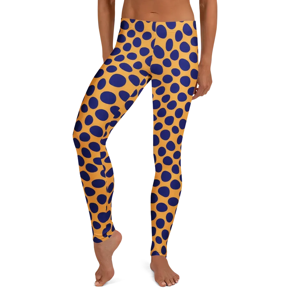 Cobalt Safari on Leggings — Front