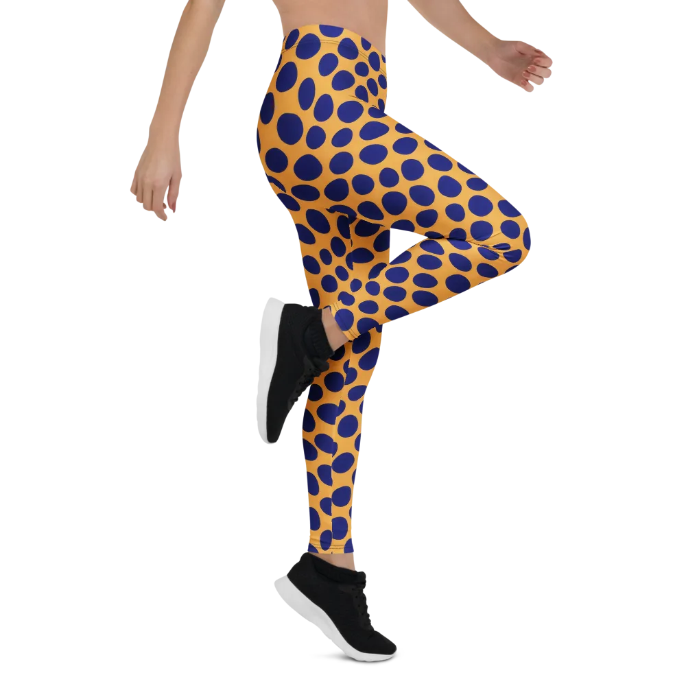 Cobalt Safari on Leggings — Right