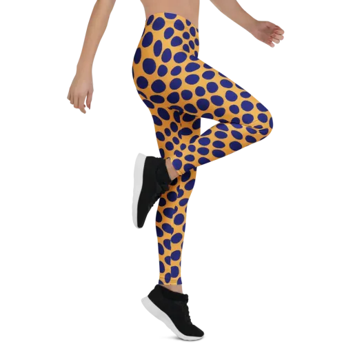 Cobalt Safari on a Leggings