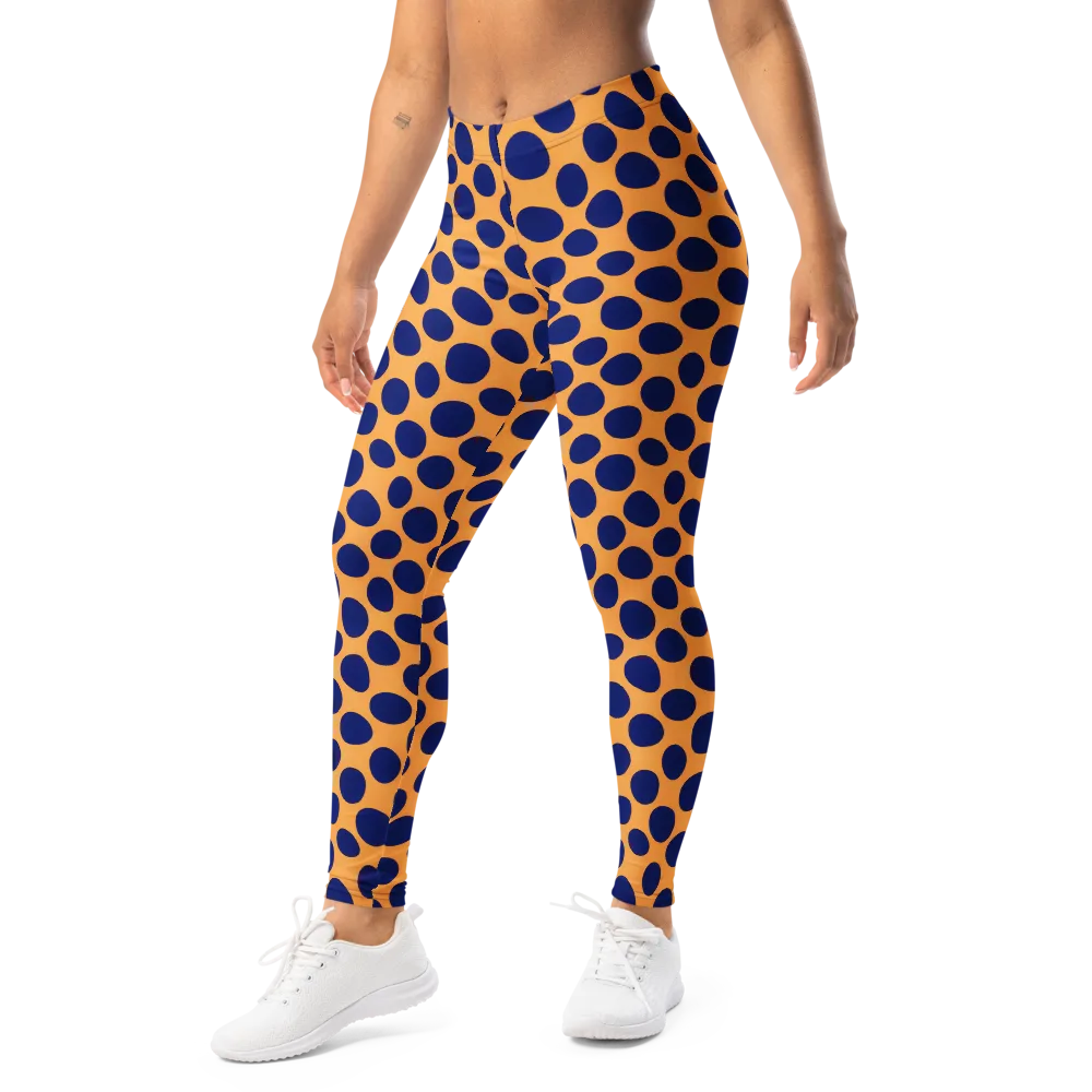 Cobalt Safari on Leggings — Left Front