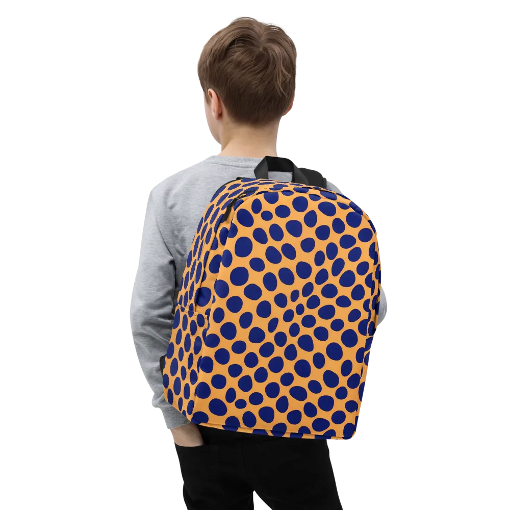 Cobalt Safari on Minimalist Backpack — Zoomed-in
