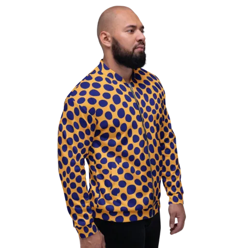 Cobalt Safari on a Bomber Jacket