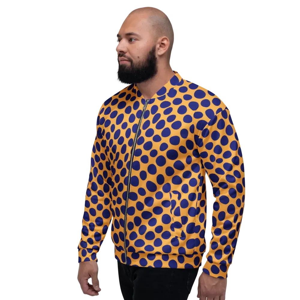 Cobalt Safari on Bomber Jacket — Left