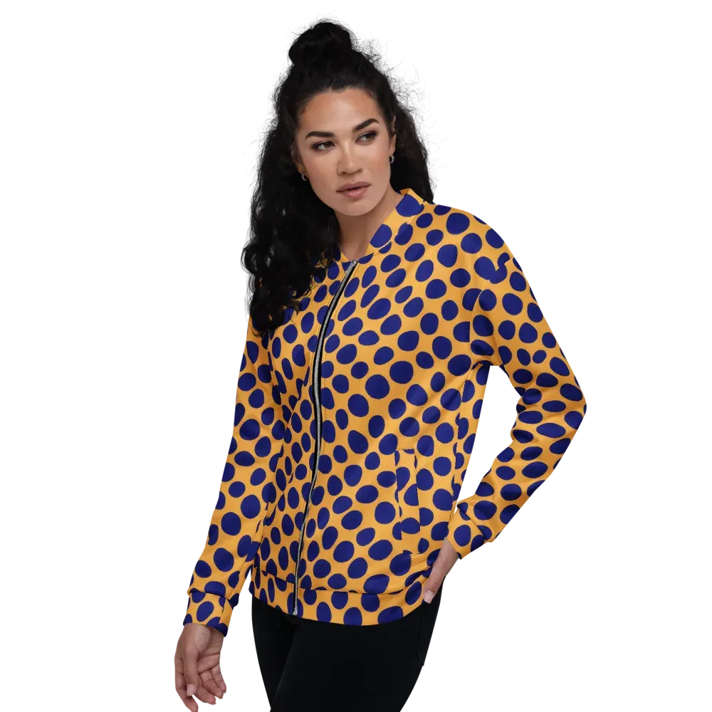 Cobalt Safari on Bomber Jacket — Left