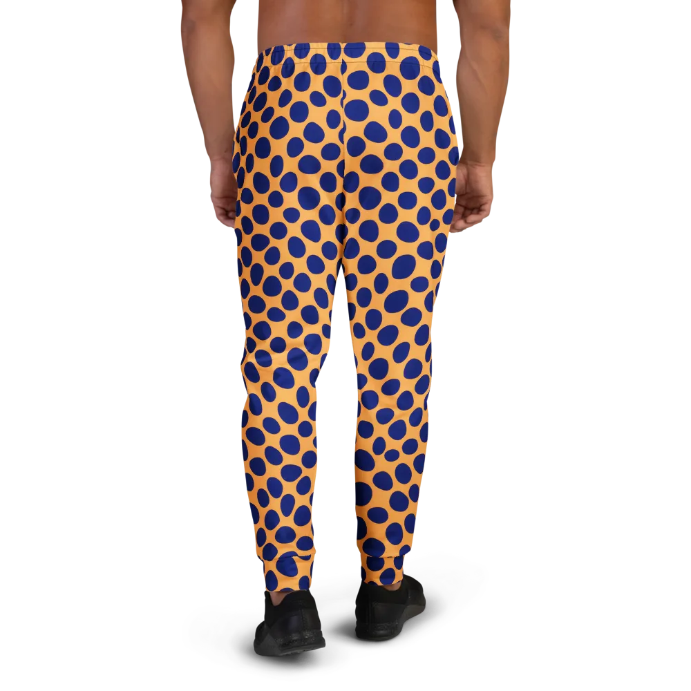 Cobalt Safari on Men's Joggers — Back