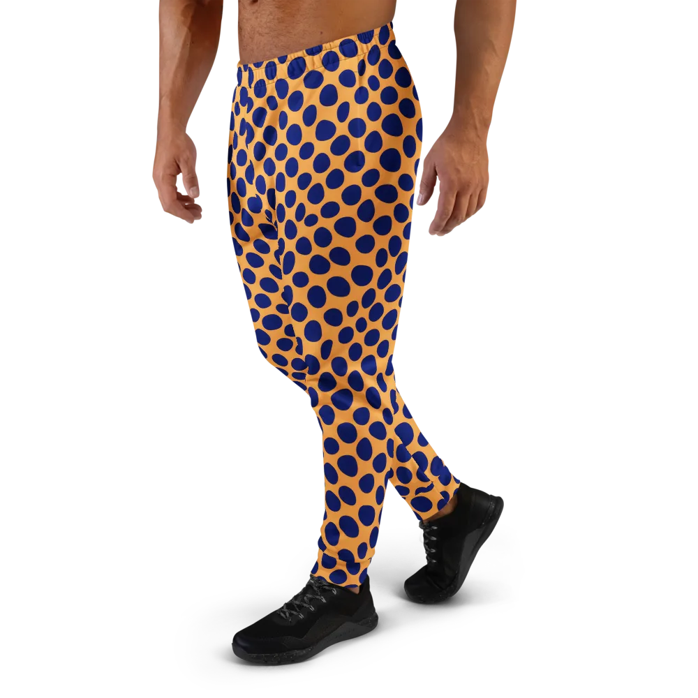 Cobalt Safari on Men's Joggers — Left