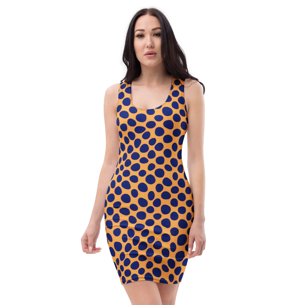 Cobalt Safari on Bodycon Dress — Front