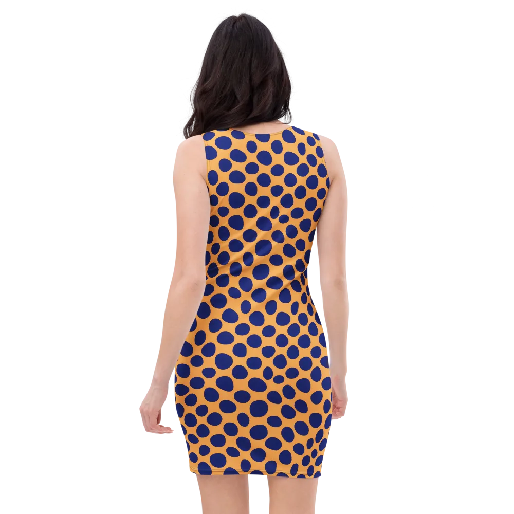 Cobalt Safari on Bodycon Dress — Back