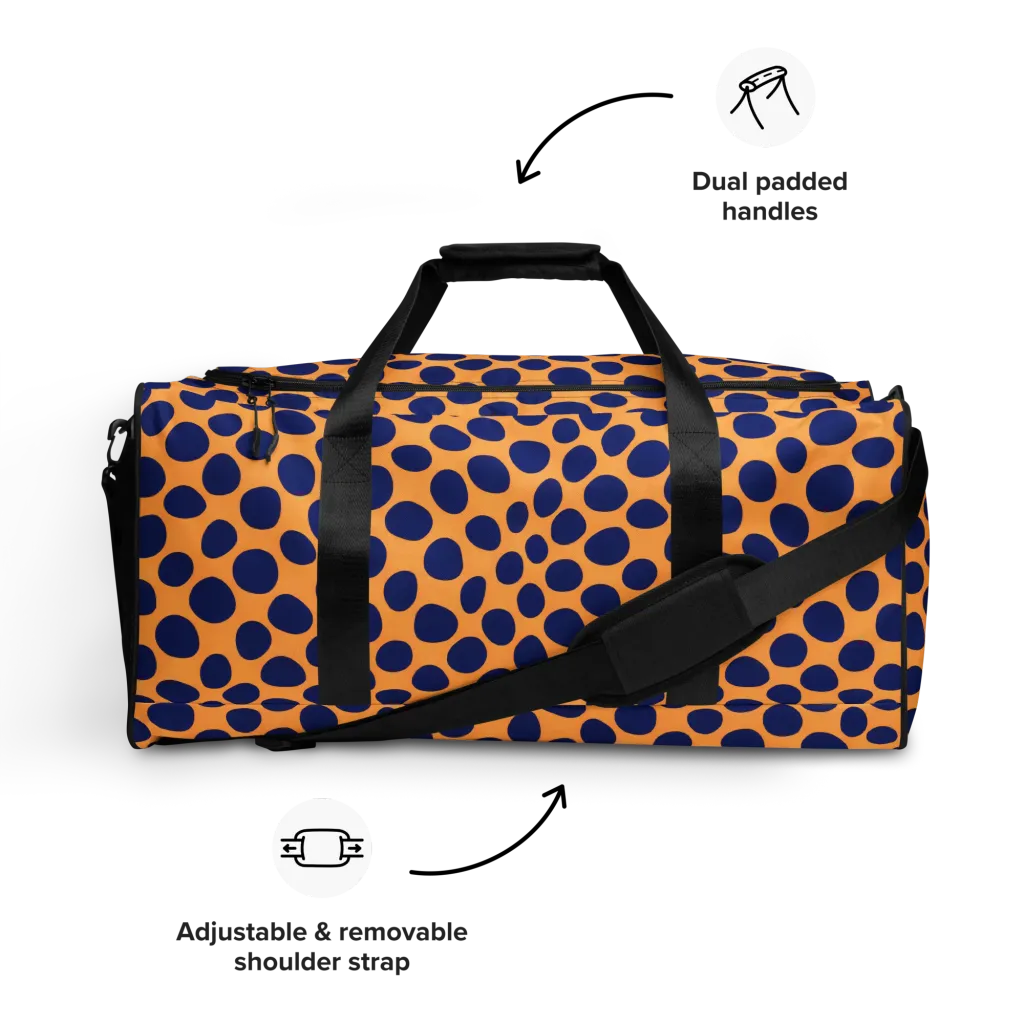 Cobalt Safari on Duffle Bag — Front