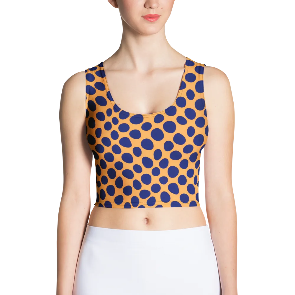 Cobalt Safari on Crop Top — Front