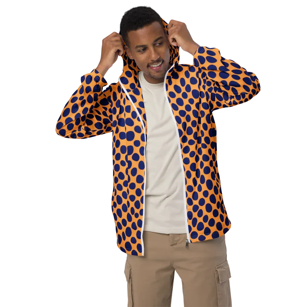 Cobalt Safari on Men's Windbreaker — Front