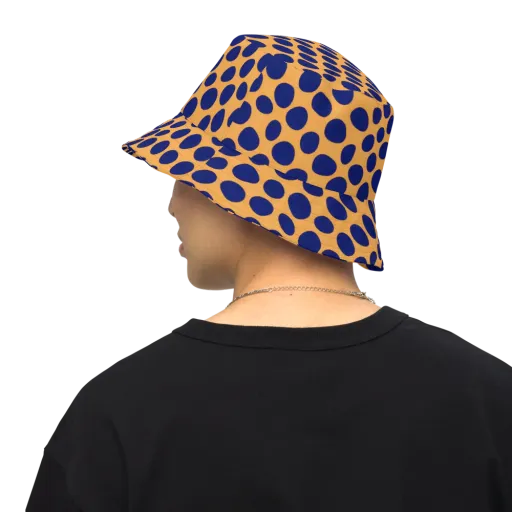 Cobalt Safari on a Reversible Bucket Hat