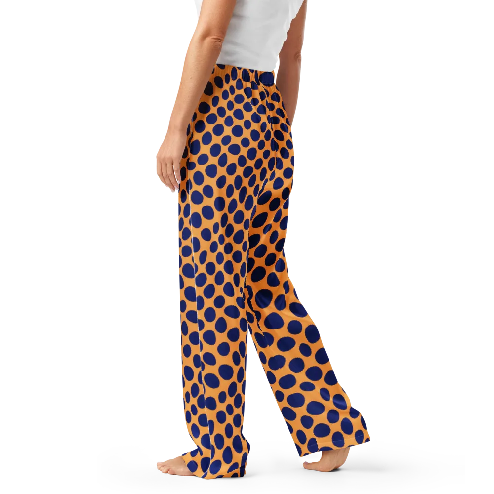 Cobalt Safari on Women's Pajama Pants — Left
