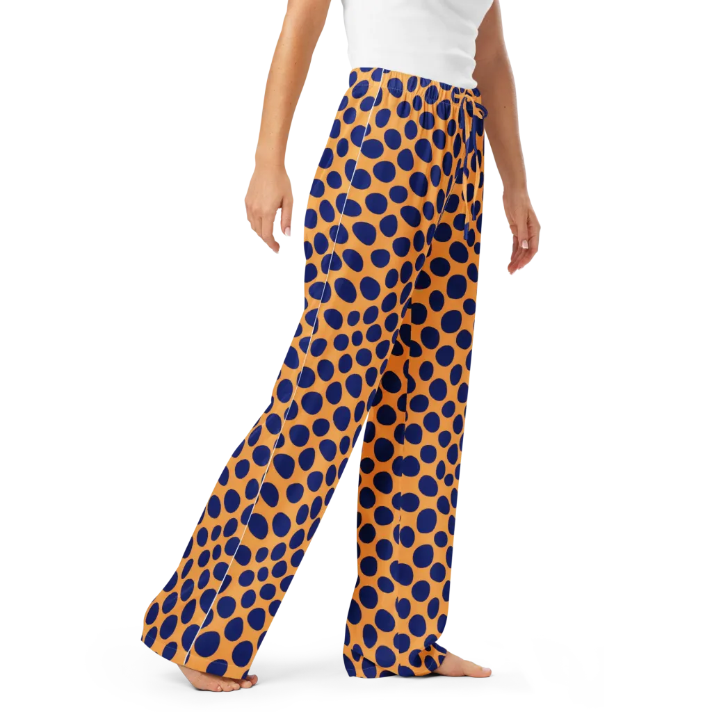 Cobalt Safari on Women's Pajama Pants — Right Front