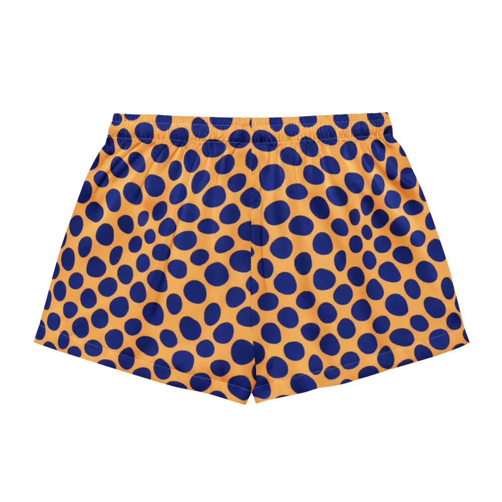 Cobalt Safari on Women's Pajama Shorts — Back