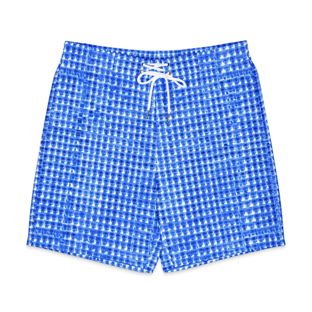 Azure Matrix on Men's Board Shorts — Front