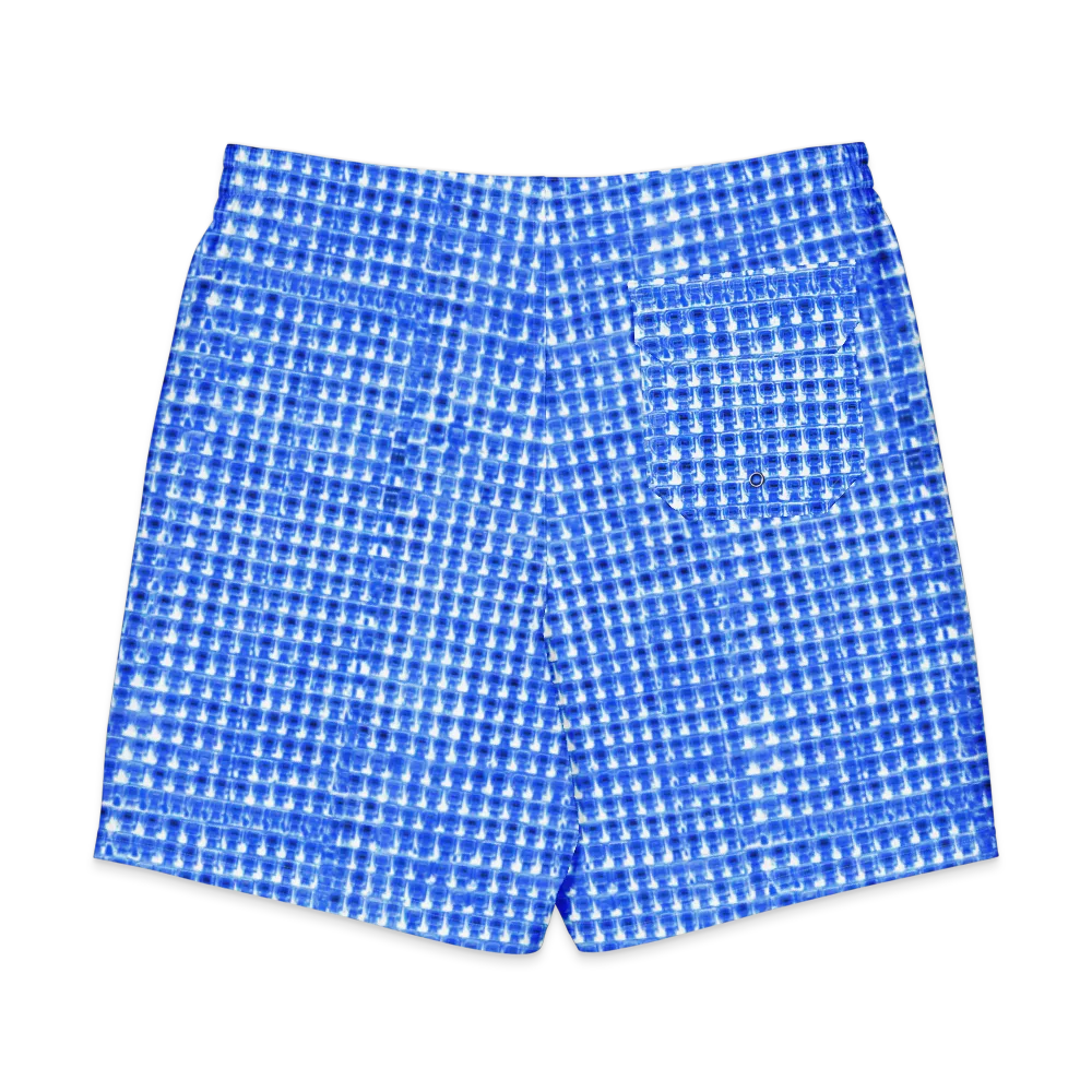 Azure Matrix on Men's Board Shorts — Back