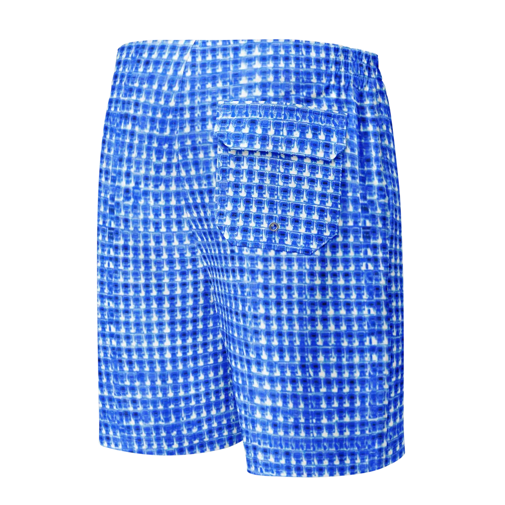 Azure Matrix on Men's Board Shorts — Back