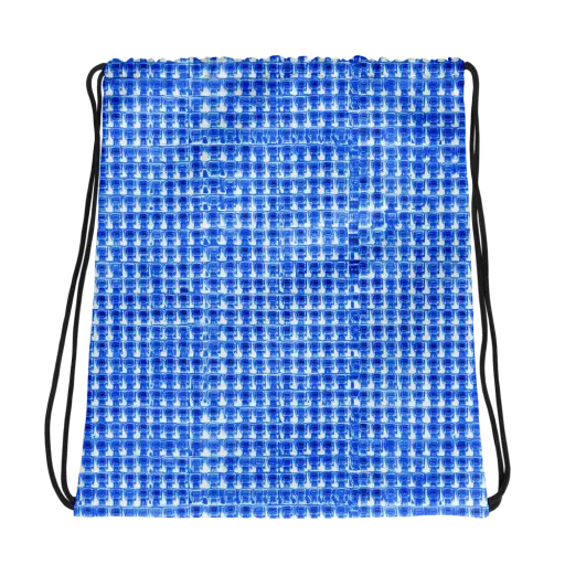 Azure Matrix on a Drawstring Bag