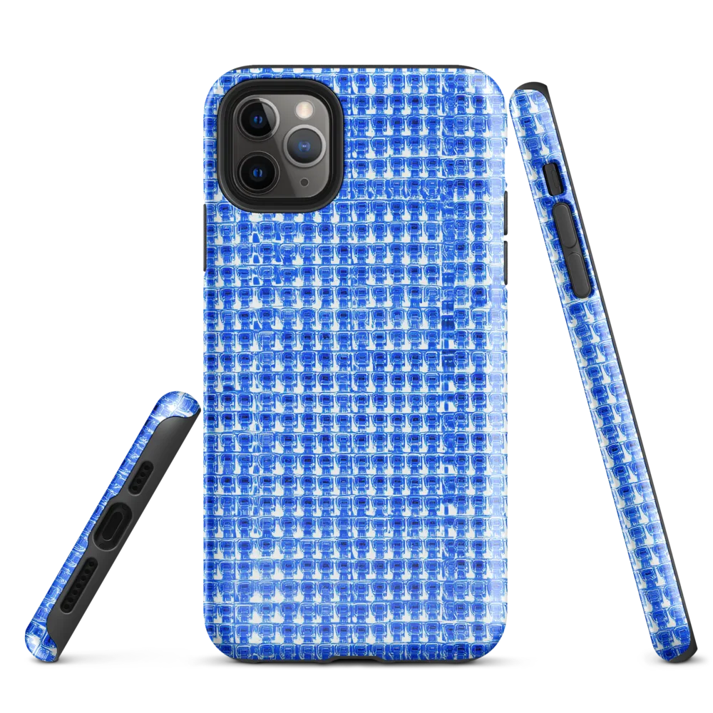 Azure Matrix on Tough Case for iPhone® — Front