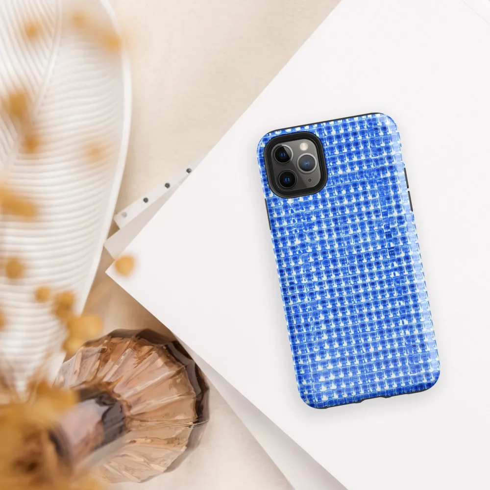 Azure Matrix on Tough Case for iPhone® — Front