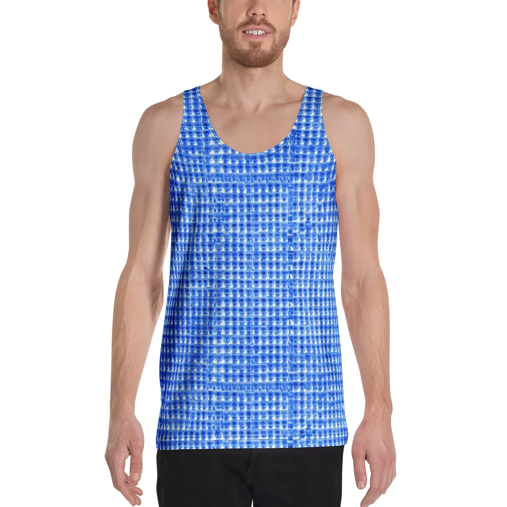 Azure Matrix on Men's Tank Top — Front