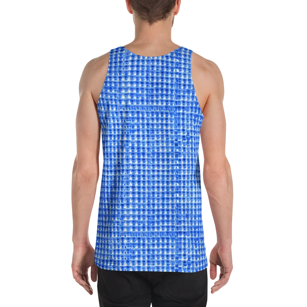 Azure Matrix on Men's Tank Top — Back