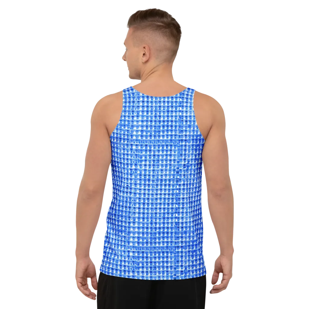 Azure Matrix on Men's Tank Top — Back
