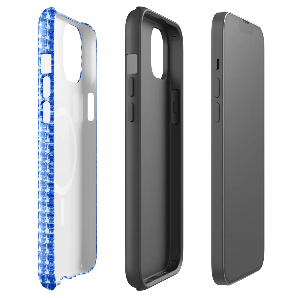 Azure Matrix on MagSafe Tough Case for iPhone® — Front