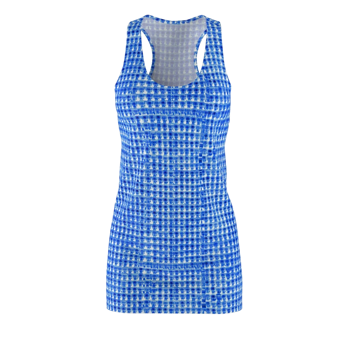 Azure Matrix on Racerback Dress — Front