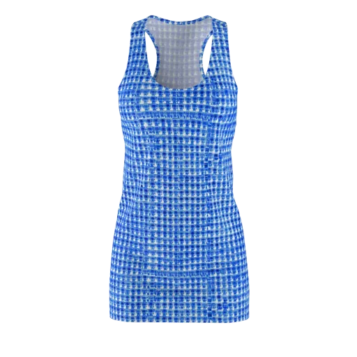 Azure Matrix on a Racerback Dress