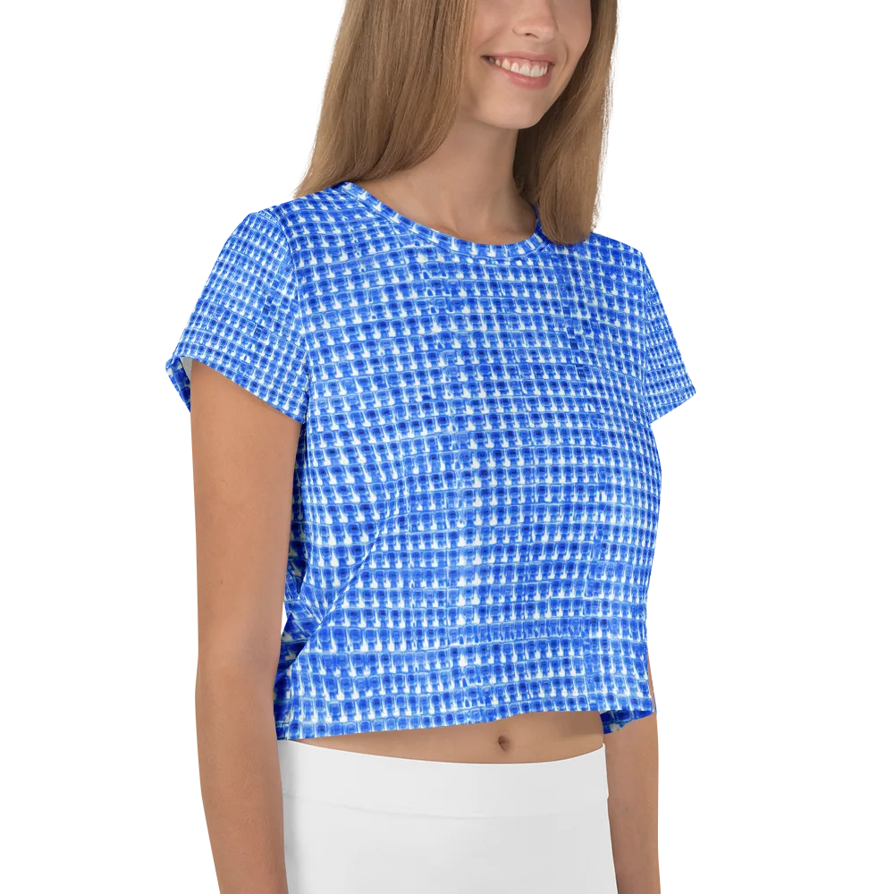 Azure Matrix on Crop Tee — Right
