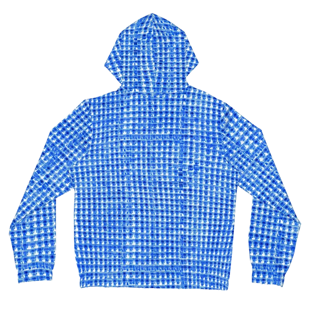 Azure Matrix on Women's Full-Zip Hoodie — Back