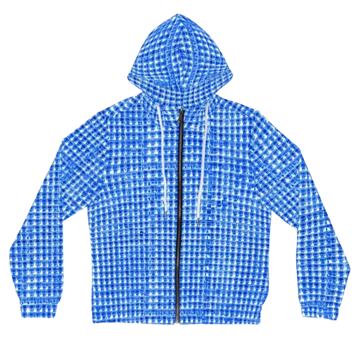 Azure Matrix on a Women's Full-Zip Hoodie