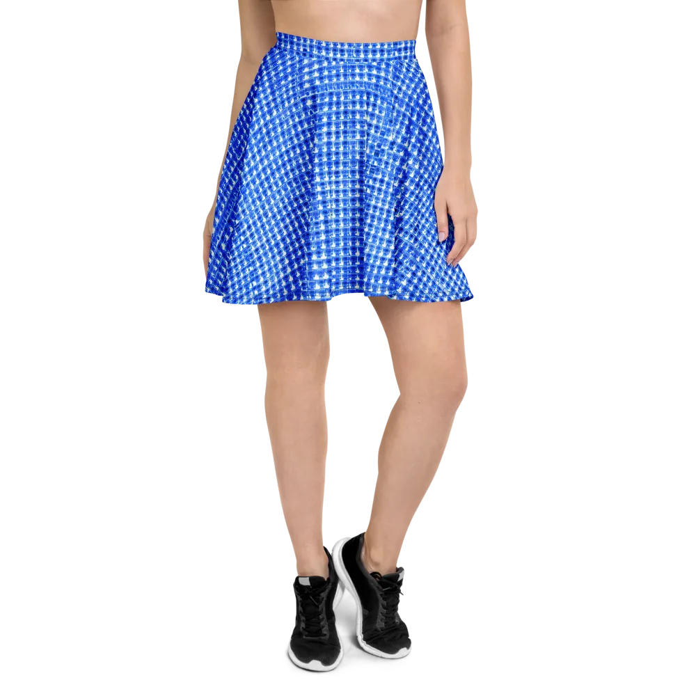 Azure Matrix on Skater Skirt — Front