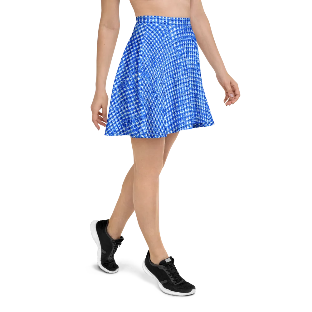 Azure Matrix on Skater Skirt — Right