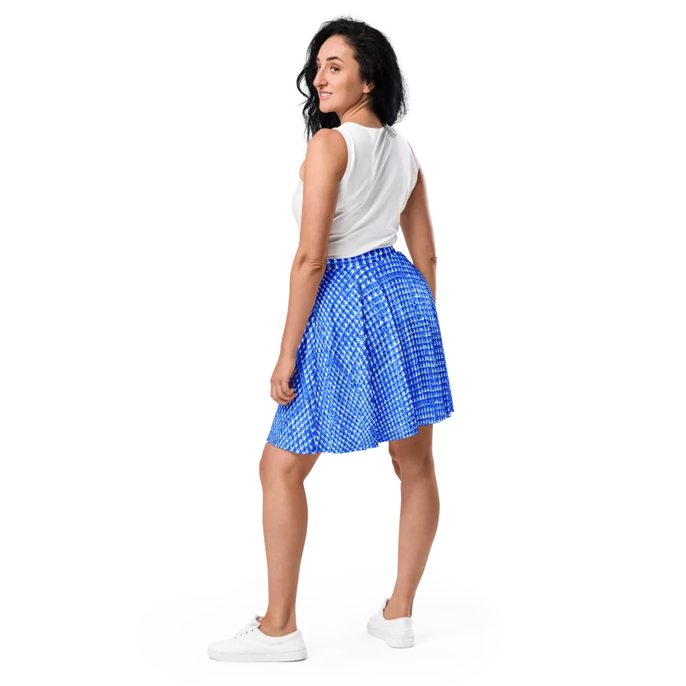 Azure Matrix on Skater Skirt — Back