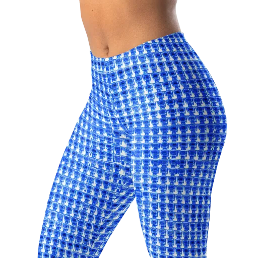 Azure Matrix on a Leggings