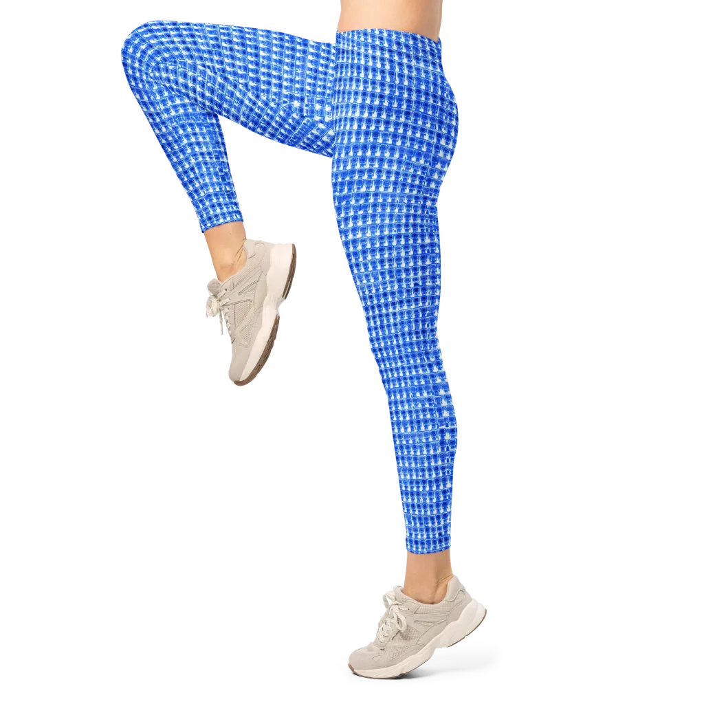 Azure Matrix on Leggings — Left