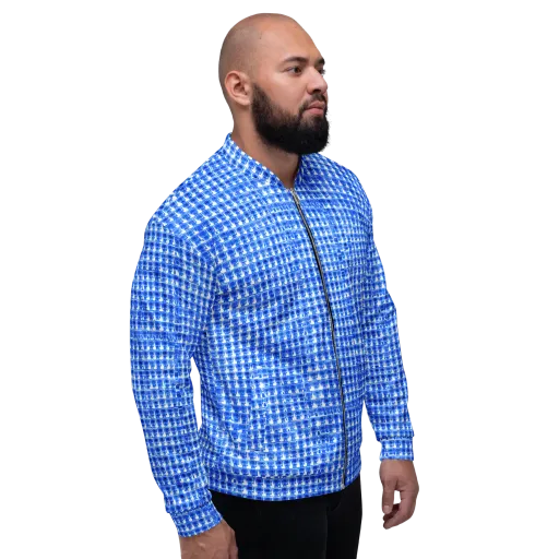 Azure Matrix on a Bomber Jacket
