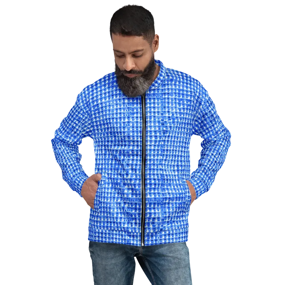 Azure Matrix on Bomber Jacket — Front