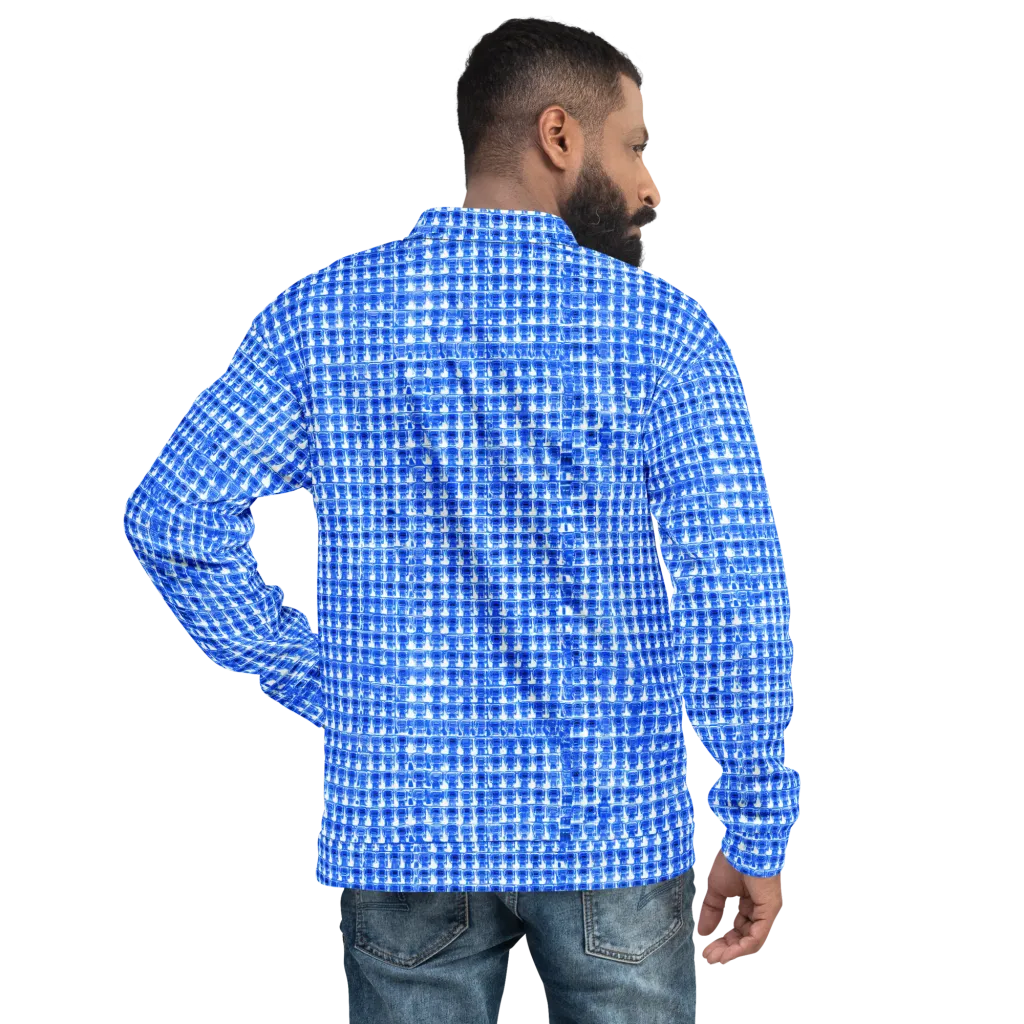 Azure Matrix on Bomber Jacket — Back