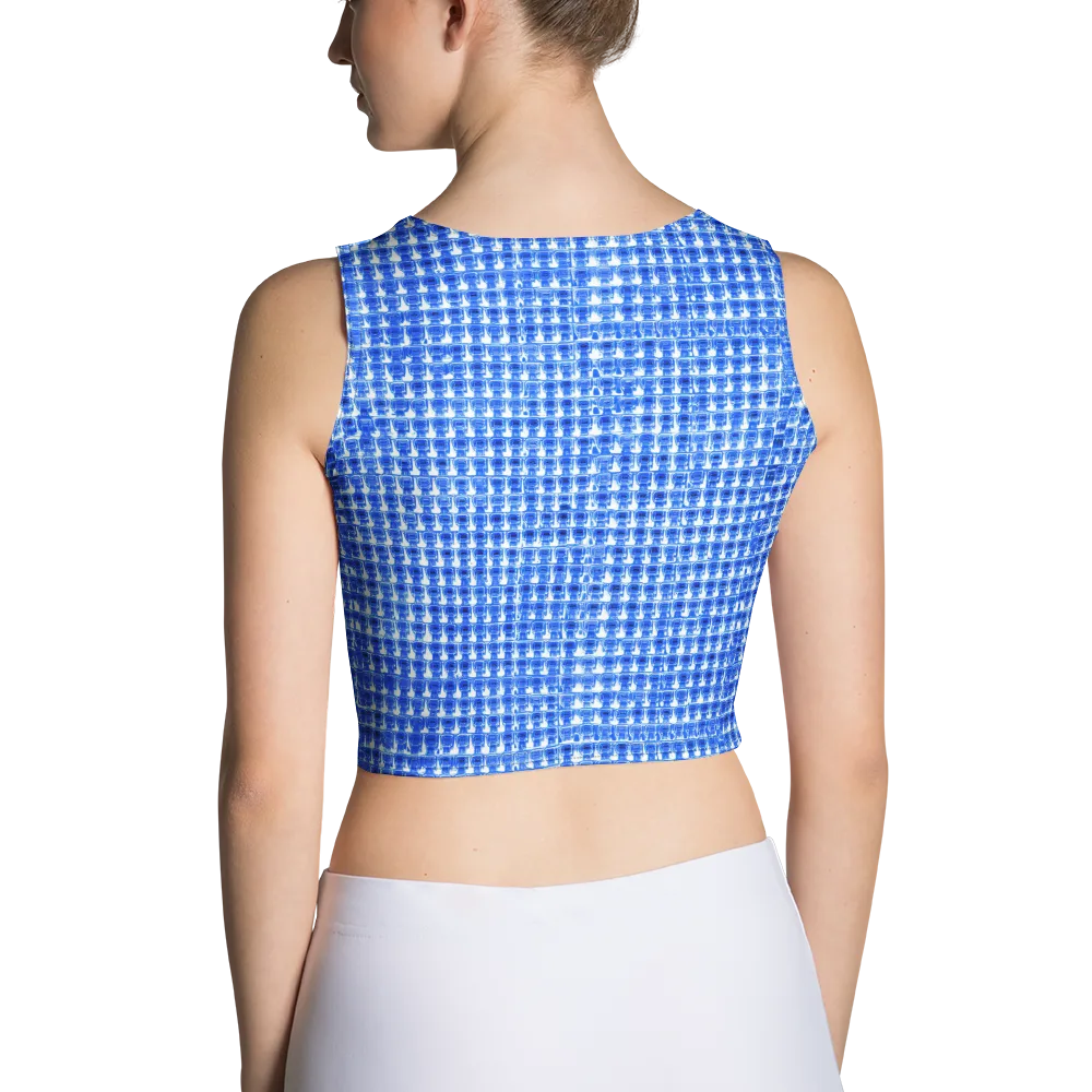 Azure Matrix on Crop Top — Back