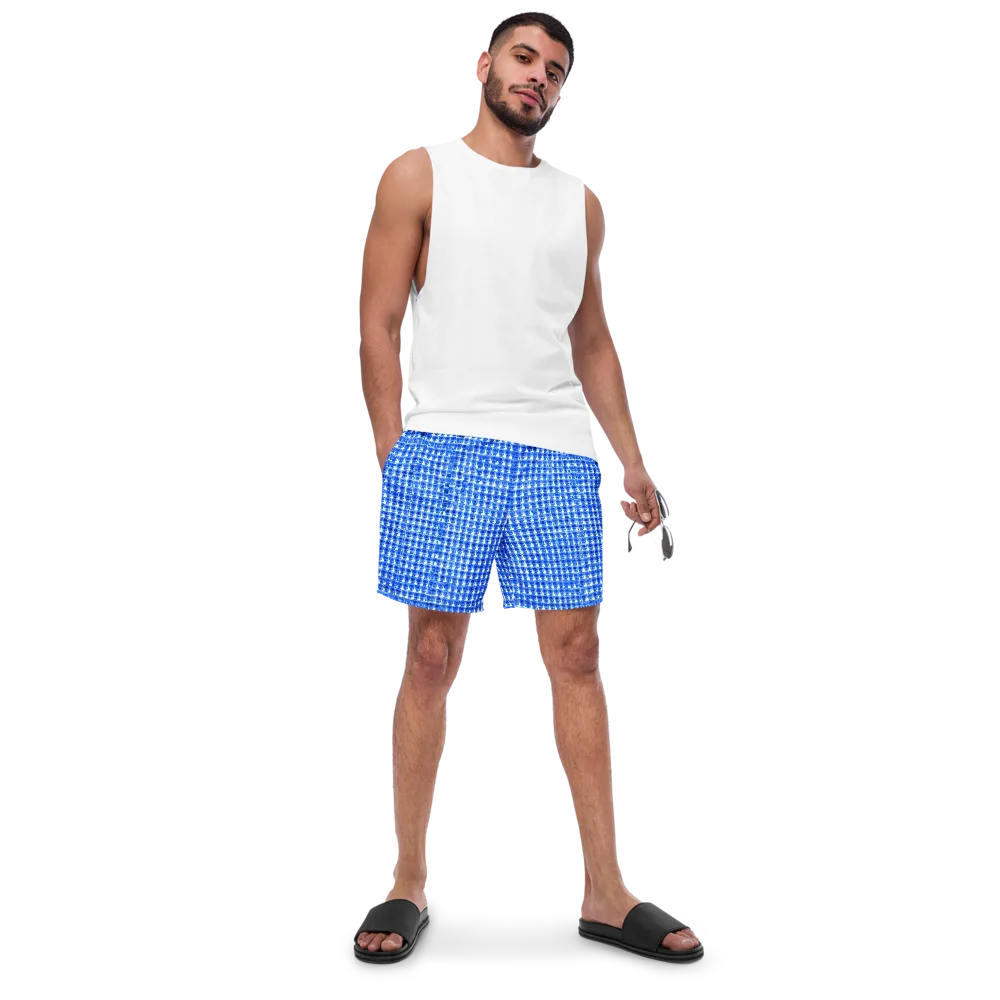 Azure Matrix on Swim Trunks — Front